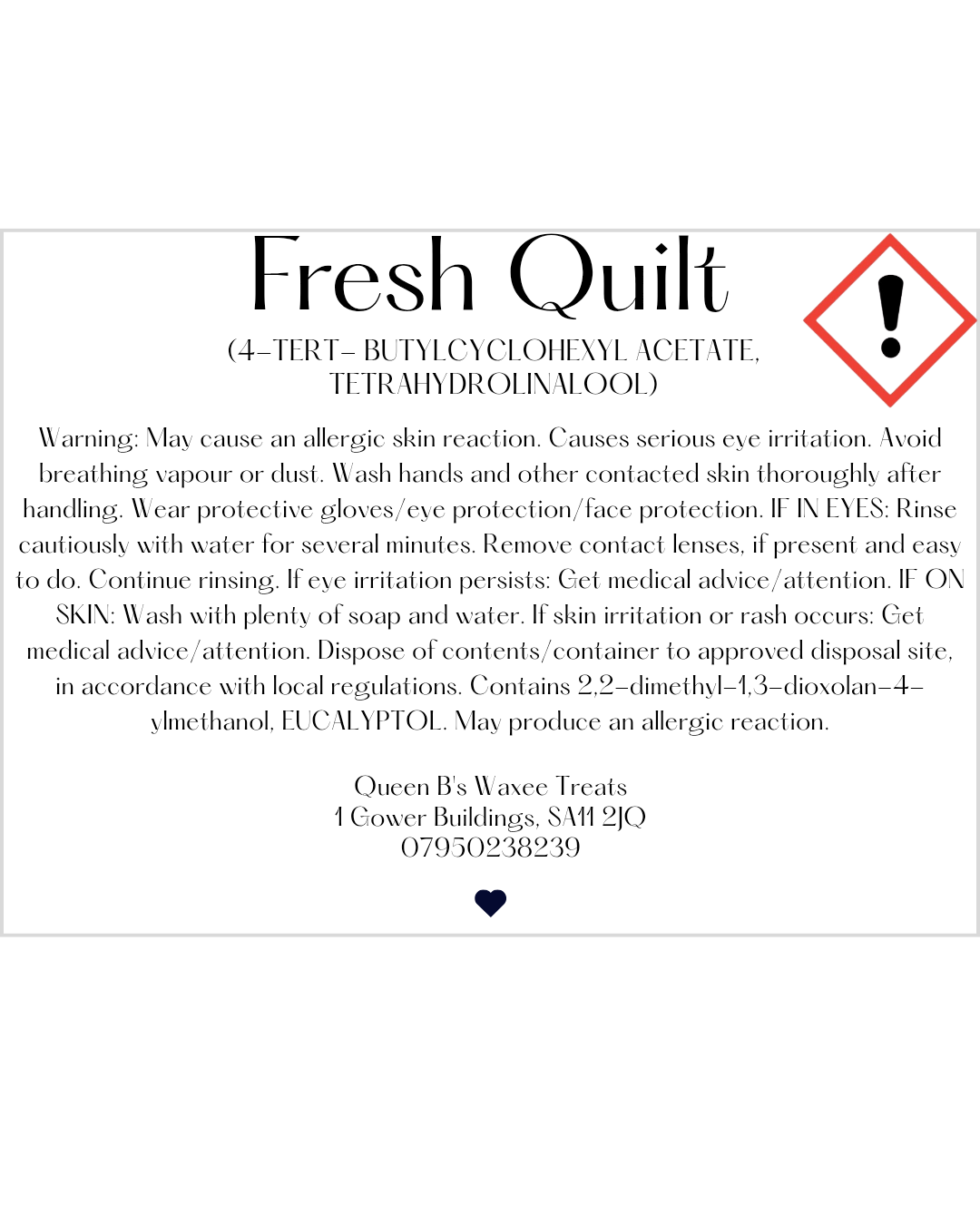 Fresh Quilt Car Freshener