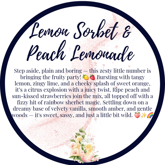 Lemon Sorbet & Peach Lemonade