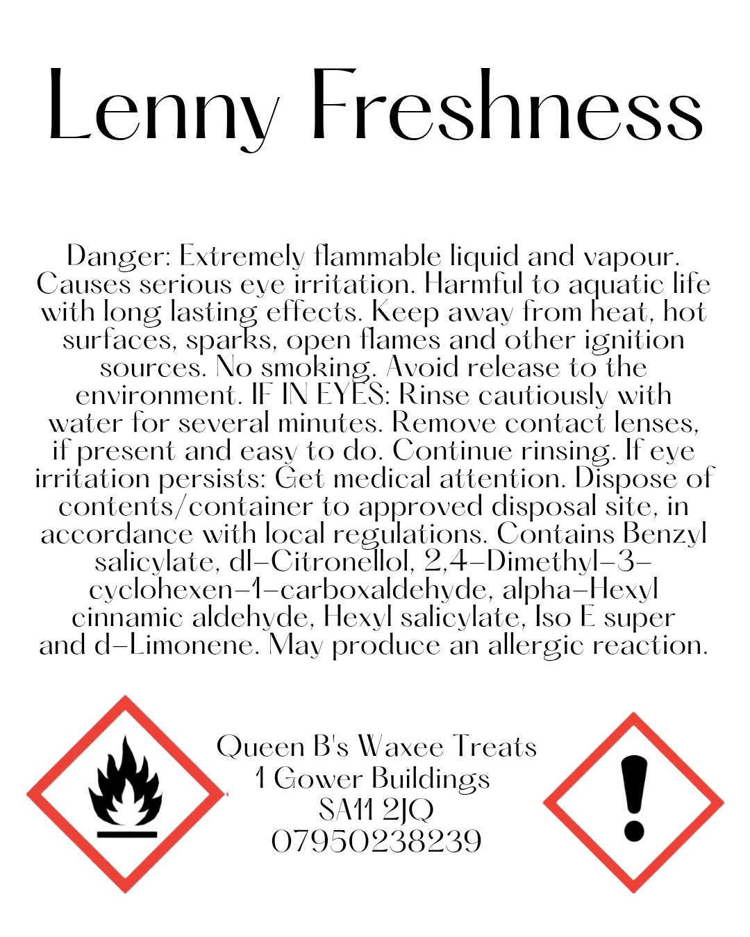 Lenny Freshness Room Spray