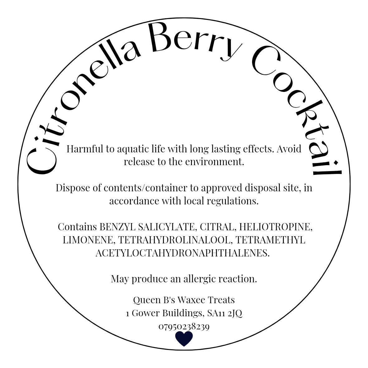 NEW- Citronella Berry Cocktail