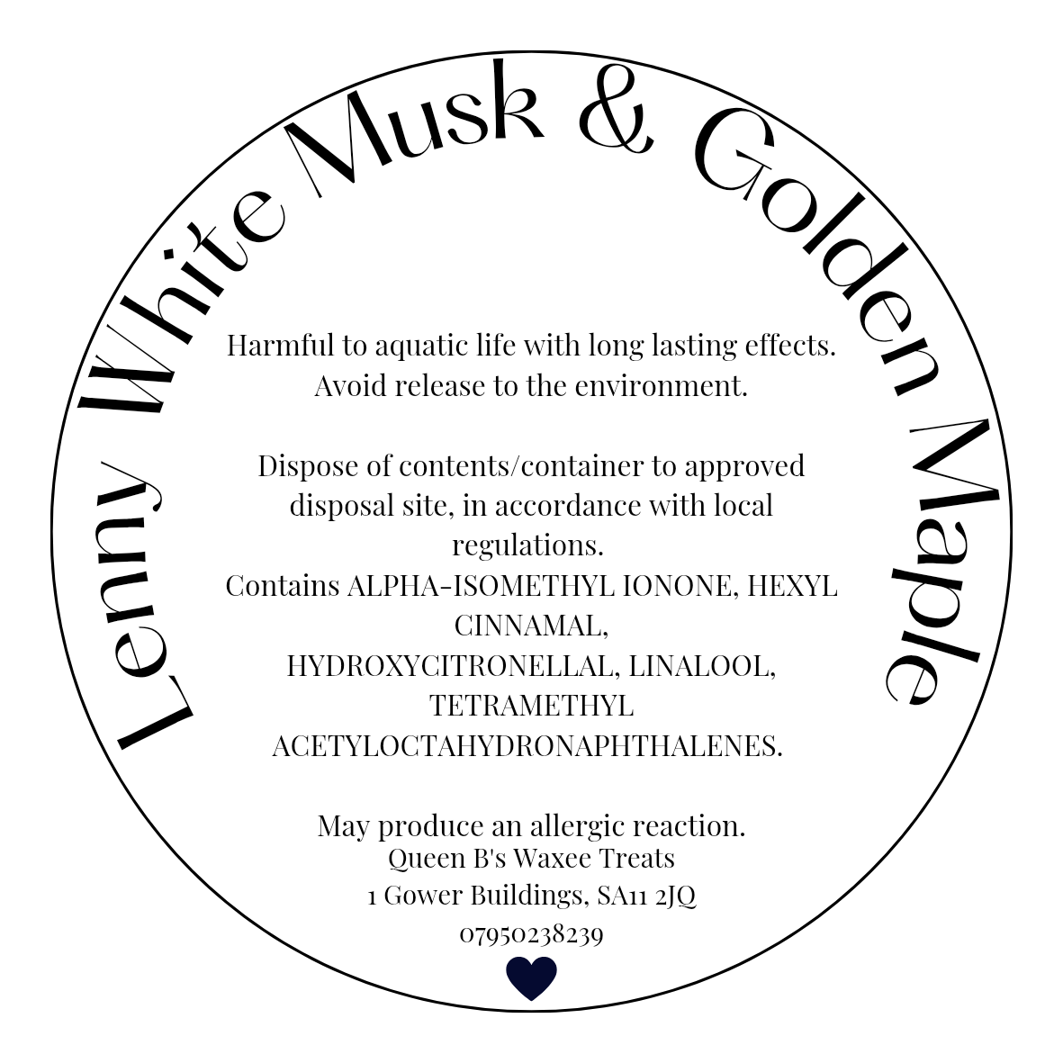 Lenny White Musk & Golden Maple Carpet Freshener