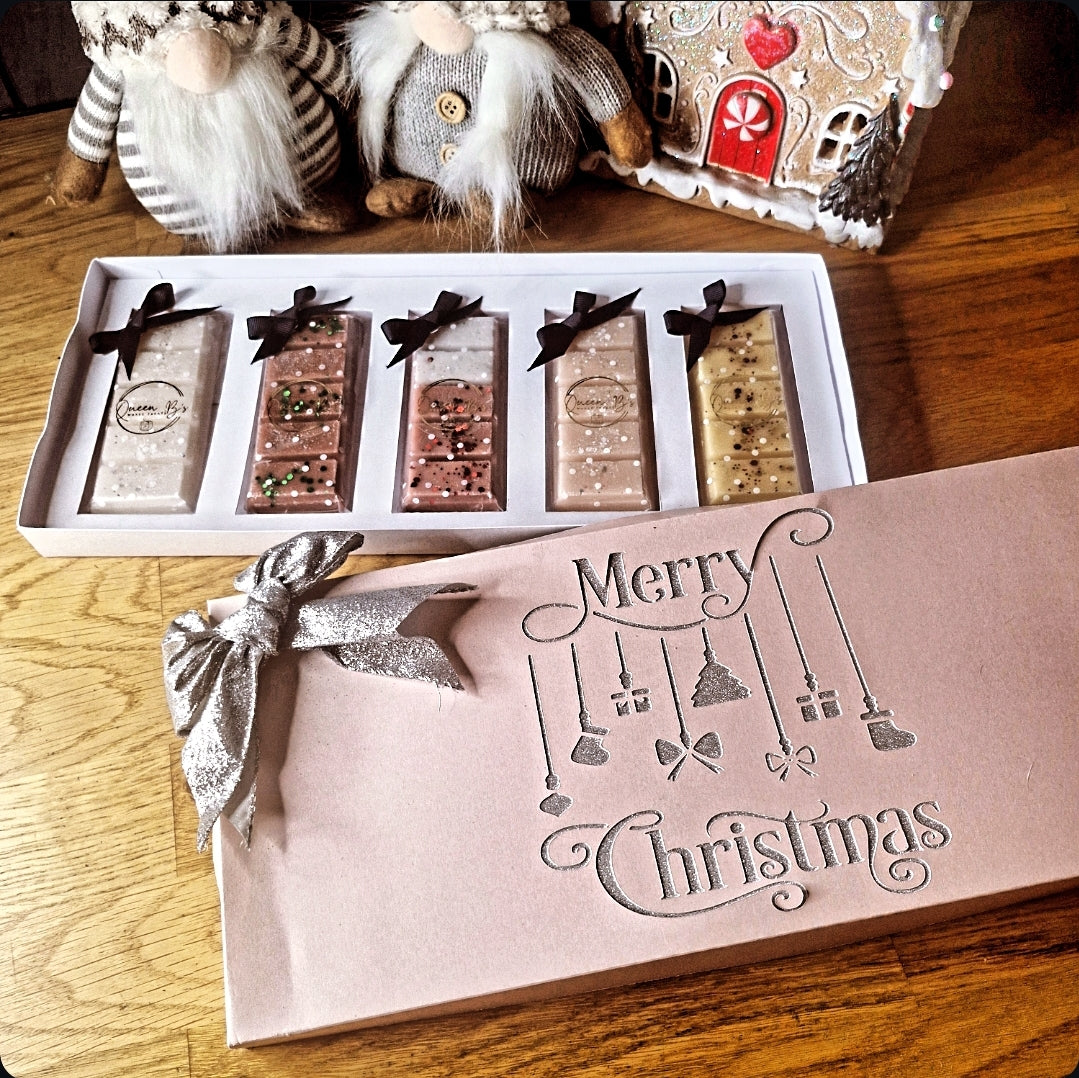 Merry Christmas 5 Snap Bar Box