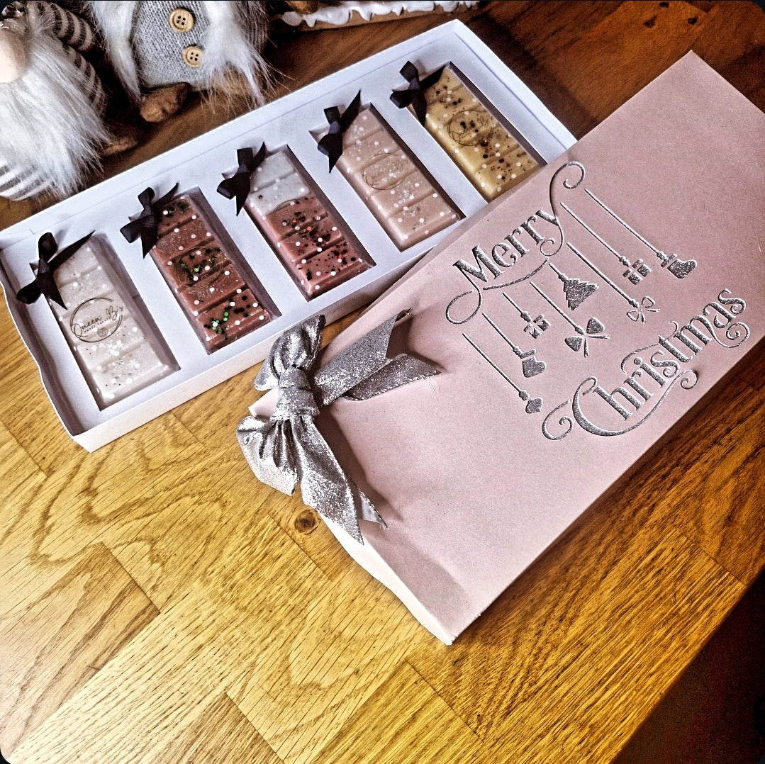 Merry Christmas 5 Snap Bar Box