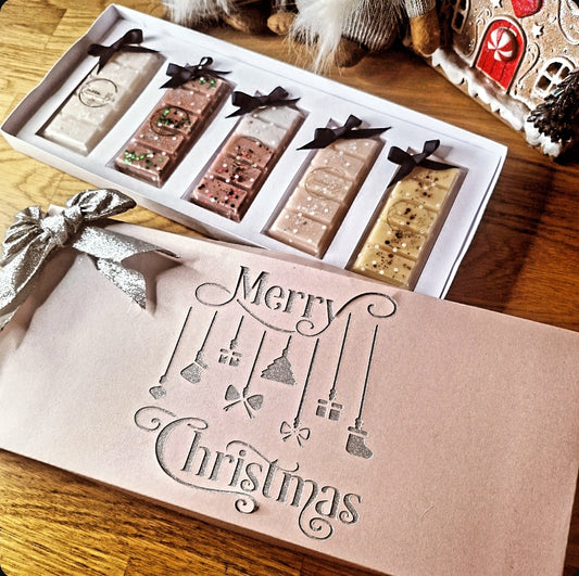 Merry Christmas 5 Snap Bar Box