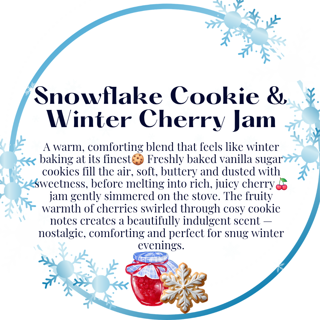Snowflake Cookie & Winter Cherry Jam