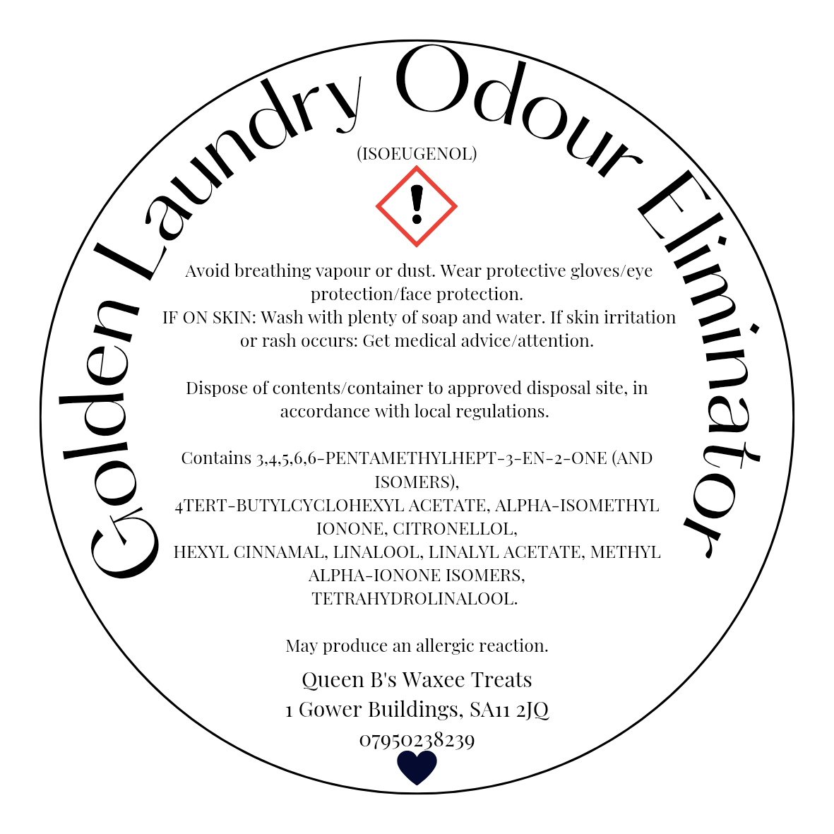 NEW- Golden Laundry Odour Eliminator