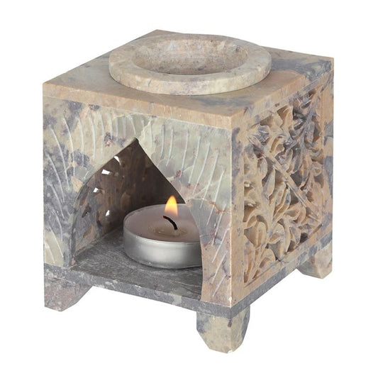 Moroccan Arch Cutout Soapstone Burner