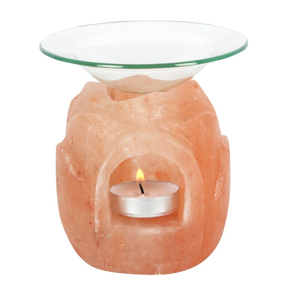 Lotus Flower Shaped Himalayan Salt Burner