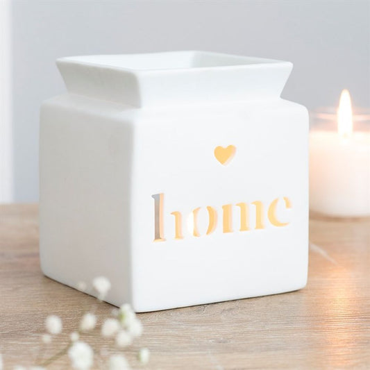 White Home Cut Out Burner
